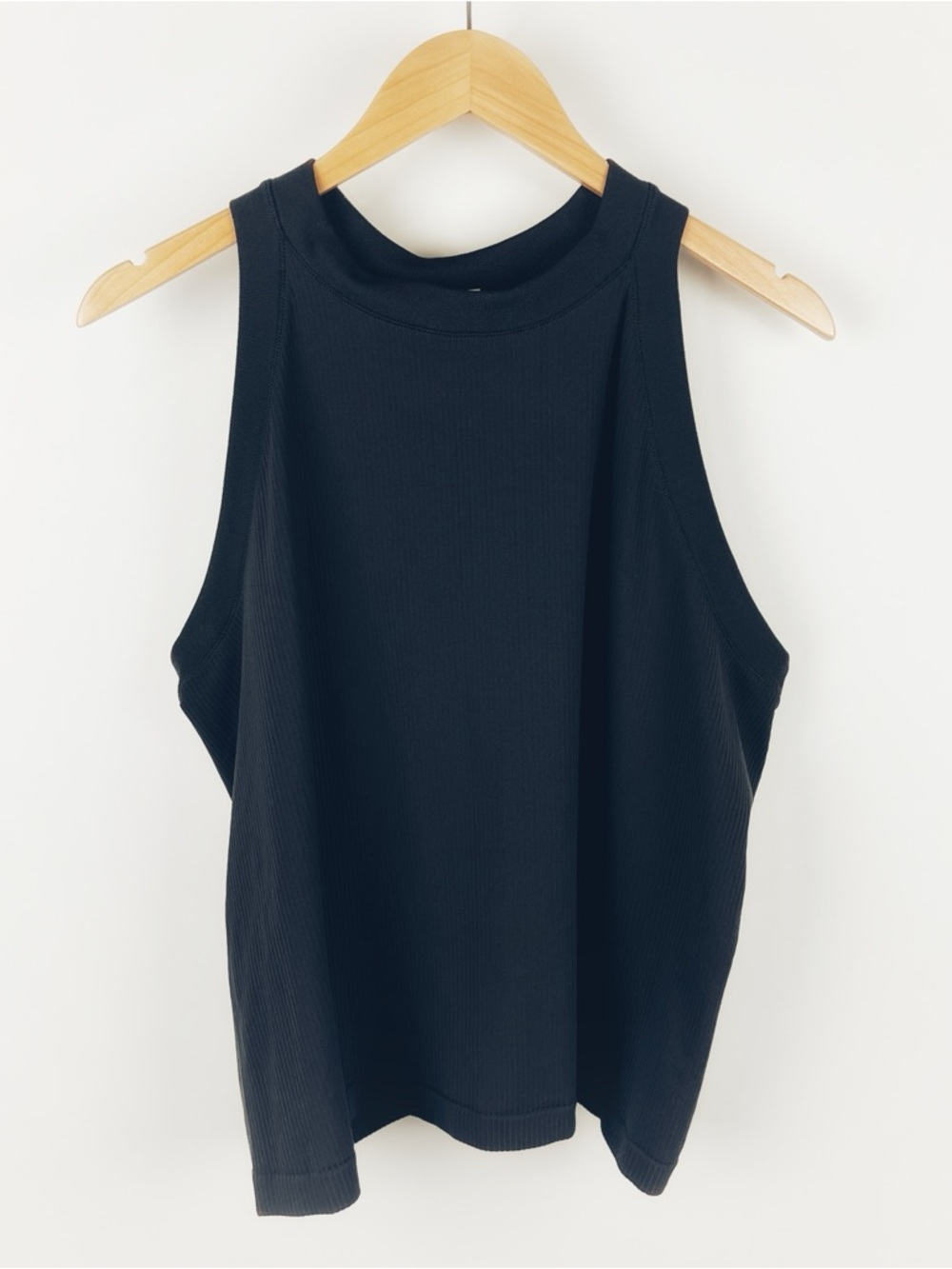 Athleta Renew Racerback Ribbed Seamless Tank Top Black 2021 Size 2X